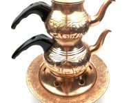 Турецкий чайник, медь, 700 мл. фото 1